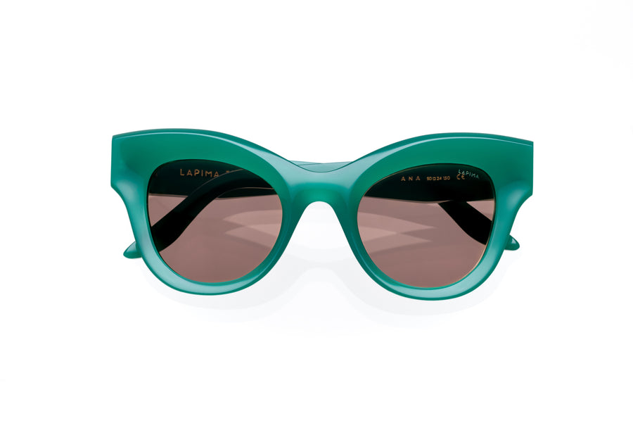 LAPIMA Ana SUN Sunglasses Electric Green Acetate