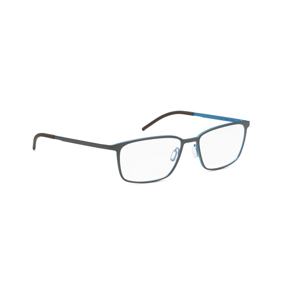 Orgreen IO 1202 Matte Brown / Matte Metallic Blue Titanium Glasses