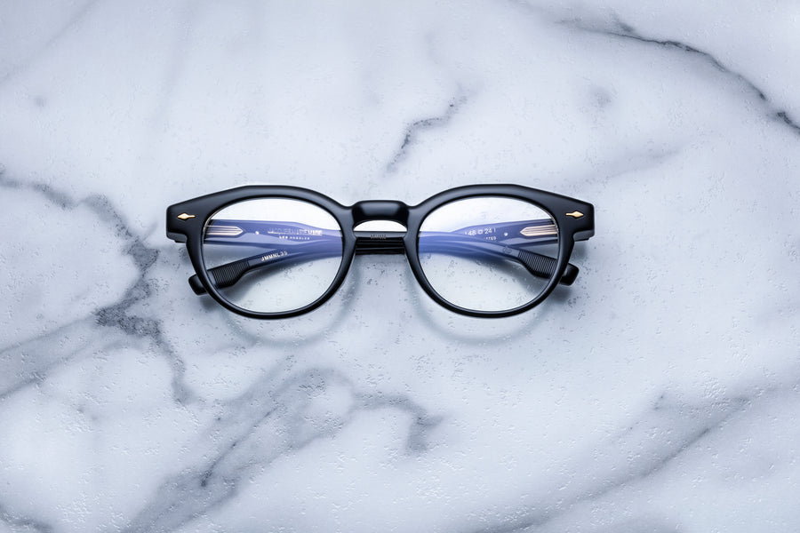 Jacques Marie Mage Noland Midnight Black Acetate Glasses